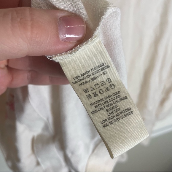 FREE PEOPLE Gemma Floral Tunic Minidress in Ivory - Picture 12 of 12